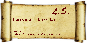 Longauer Sarolta névjegykártya